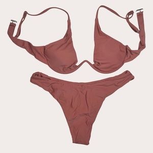 Espresso Push Up High Cut Bikini Swimsuit